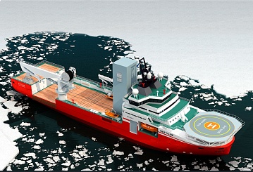 Arctic icebreaking supply vessel. Project 00801.1